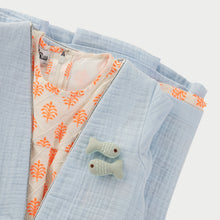 Load image into Gallery viewer, Fish Bisht - Blue Variations
